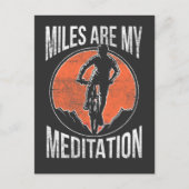 おもしろいサイクリング引用文ホビーマウンテンサイクリング ポストカード (正面)