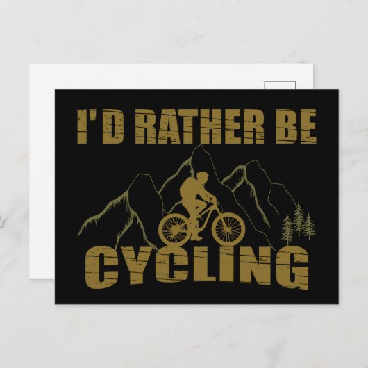 おもしろいサイクリング引用文 シーズンポストカード (正面/裏面)