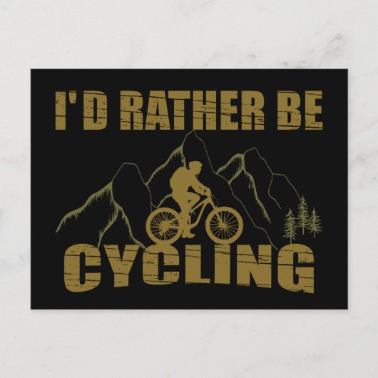 おもしろいサイクリング引用文 シーズンポストカード (正面)