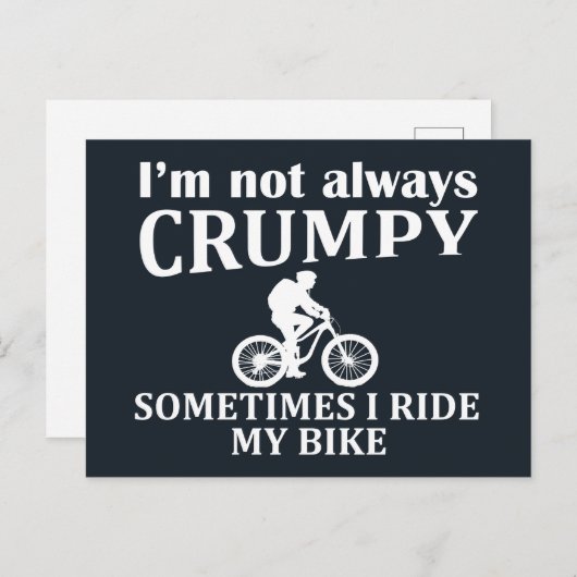 おもしろいサイクリング引用文 シーズンポストカード (正面/裏面)