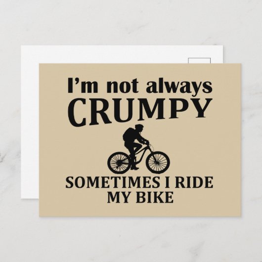 おもしろいサイクリング引用文 シーズンポストカード (正面/裏面)