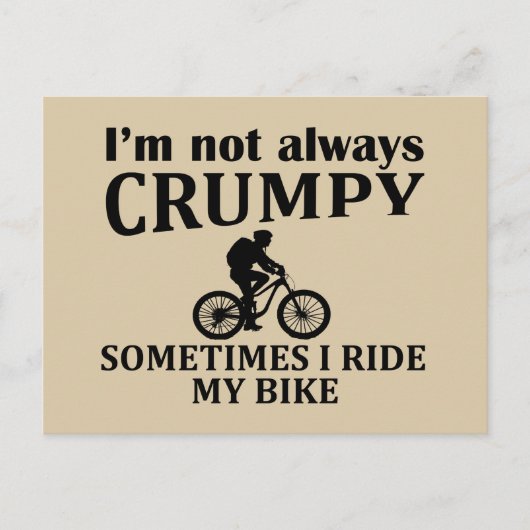 おもしろいサイクリング引用文 シーズンポストカード (正面)