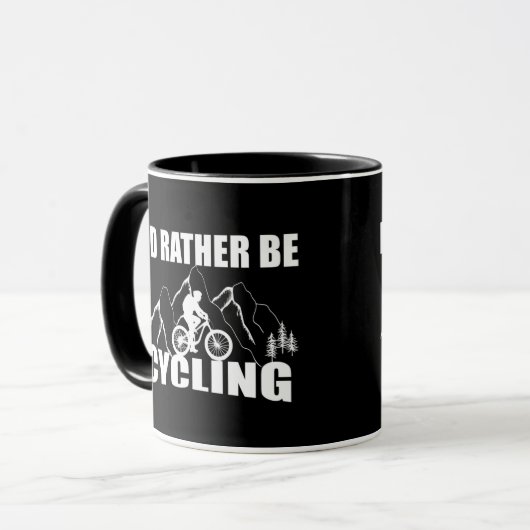 おもしろいサイクリング引用文 マグカップ (正面左)