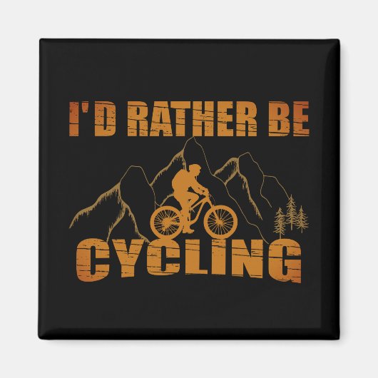 おもしろいサイクリング引用文 マグネット (正面)