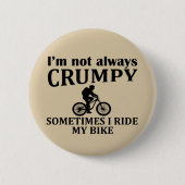 おもしろいサイクリング引用文 缶バッジ (正面)