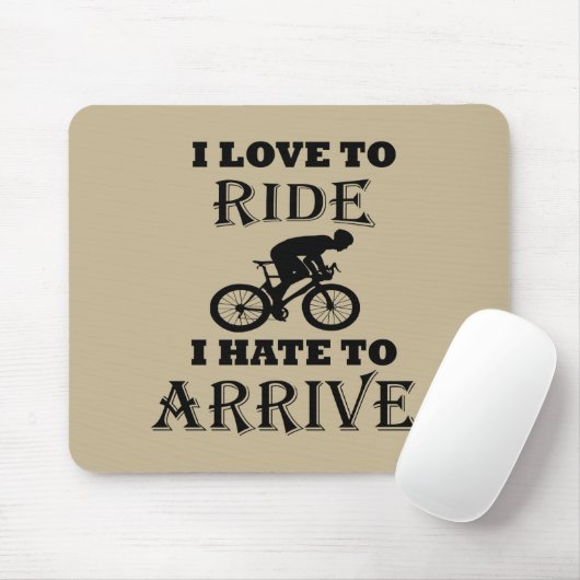 おもしろいサイクリング感動的引用文 マウスパッド (マウス)