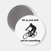 おもしろいサイクリング マグネット (正面/裏面)