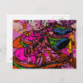 おもしろいサイケデリックスニーカーはがき ポストカード (正面/裏面)