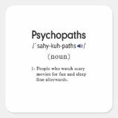 おもしろいサイコパス定義 スクエアシール (正面)