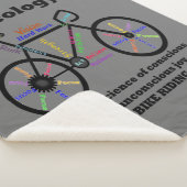 おもしろいサイコロジーサイクリングバイク乗馬定義ユーモア シェルパブランケット (3/4)