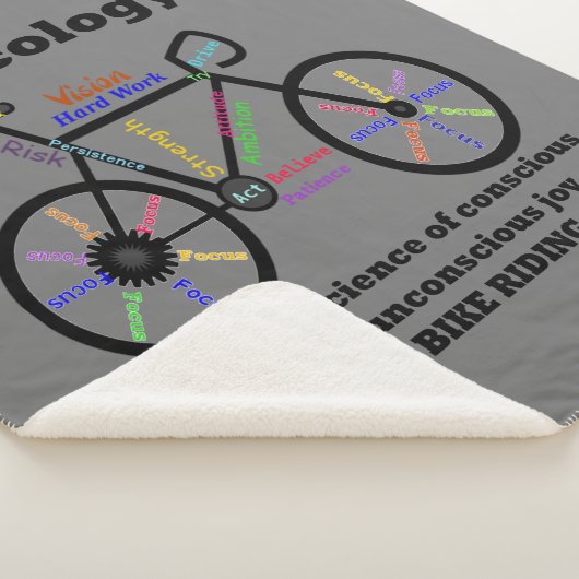 おもしろいサイコロジーサイクリングバイク乗馬定義ユーモア シェルパブランケット (3/4)