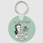 おもしろいサイコロ- Bunco Playerを感謝していレトロしたい キーホルダー (正面)