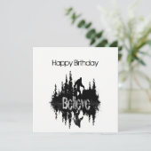 おもしろいサスカッチビッグ足誕生日カード カード (スタンド正面)