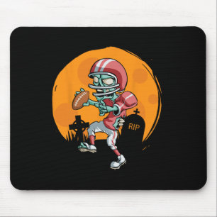 おもしろいサッカーゾンビプレーヤーハロウィンサッカーボール マウスパッド