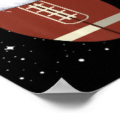 おもしろいサッカートナディアサンタハットクリスマスホリデー ポスター (角)