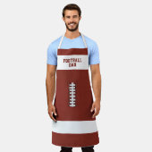 おもしろいサッカーファン焼きエプロン エプロン (着用した状態)