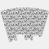 おもしろいサッカーボールのタイル模様 フェイバーボックス (見開き)