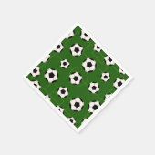 おもしろいサッカーボールスポーツパターンパーティーナプキン スタンダードカクテルナプキン (角)