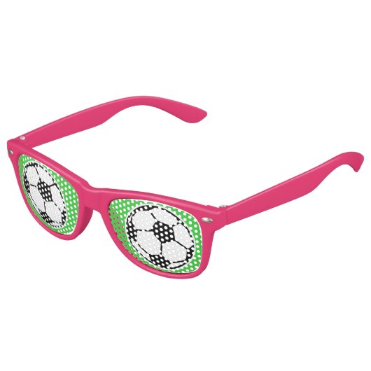 おもしろいサッカーボールパーティーがバースデ子供へーズ キッズサングラス (アングル)