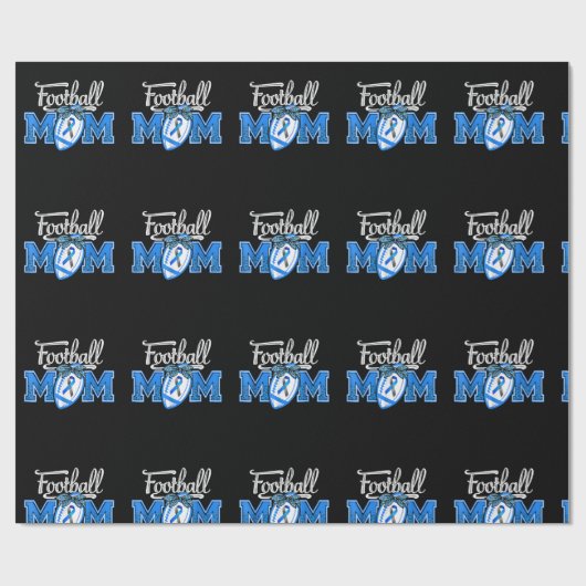 おもしろいサッカーマママタイプ1糖尿病認識度リブ ラッピングペーパー (フラット)