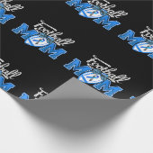 おもしろいサッカーマママタイプ1糖尿病認識度リブ ラッピングペーパー (角)