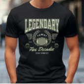 おもしろいサッカー50歳の誕生日50年ゼロの煙 Tシャツ