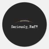 おもしろいサッカー – マジRefサッカーおもしろいレフェ ラウンドシール (正面)