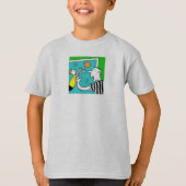 おもしろいサッカーTシャツがプレーヤースコアを表示 Tシャツ (正面)