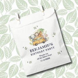 おもしろいサファリアニマルジャングル誕生日サンキュー フェイバーバッグ