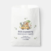 おもしろいサファリアニマルジャングル誕生日サンキュー フェイバーバッグ (正面)