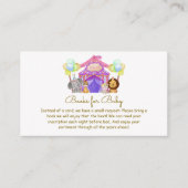 おもしろいサファリサーカスバルーンブック エンクロージャーカード (正面)