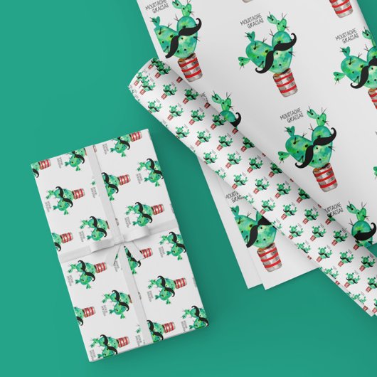 おもしろいサボテンハートありがとう 薄葉紙