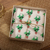 おもしろいサボテンハートありがとう 薄葉紙