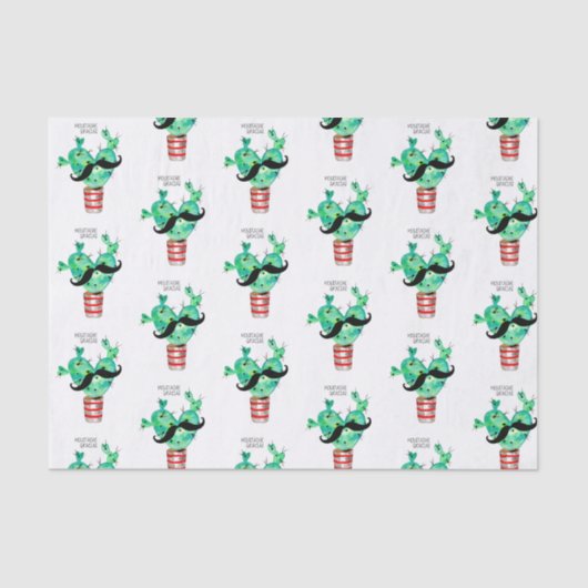 おもしろいサボテンハートありがとう 薄葉紙 (正面)