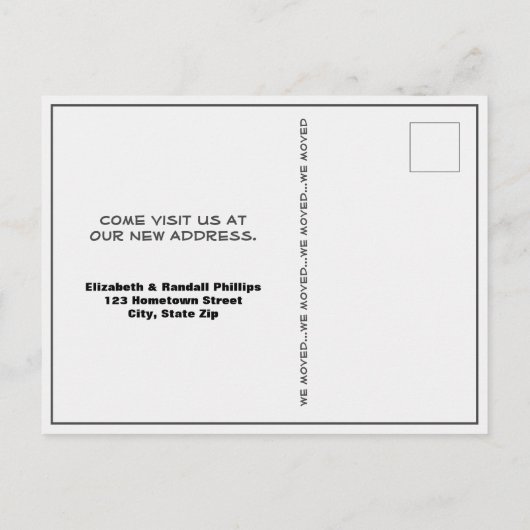 おもしろいサボテン我々は南西の発表を移動 ポストカード (裏面)