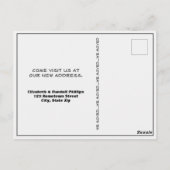 おもしろいサボテン我々は南西の発表を移動 ポストカード (裏面)