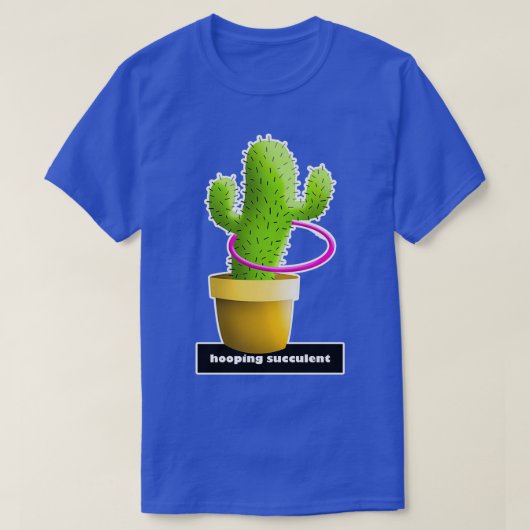 おもしろいサボテン Tシャツ (デザイン正面)