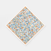 おもしろいサマーカラー絵を描(ばちゃばちゃ)跳ねるアートパターン スタンダードランチョンナプキン (角)