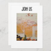 おもしろいサマータイムパーティの招待状 招待状 (正面/裏面)