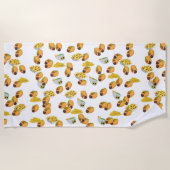 おもしろいサマータコプリントパターンメキシコ料理 ビーチタオル (正面)