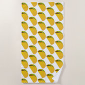 おもしろいサマータコプリントパターン ビーチタオル (正面)