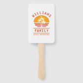 おもしろいサマーバケーショントロピカルビーチファミリー懇親会 ハンドファン (裏面)