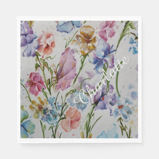 おもしろいサマーバックヤードパーティー スタンダードランチョンナプキン (正面)