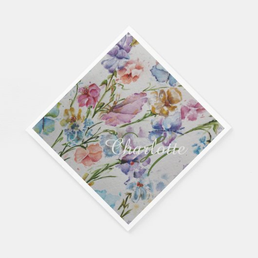 おもしろいサマーバックヤードパーティー スタンダードランチョンナプキン (角)