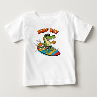 おもしろいサマービーチアート ベビーTシャツ