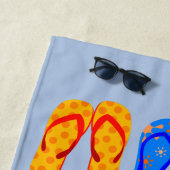 おもしろいサマービーチサンダルトンサンダルズビーチビーチT ビーチタオル (インサイチュ)