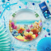 おもしろいサマービーチシーン2 ペーパープレート (パーティー)