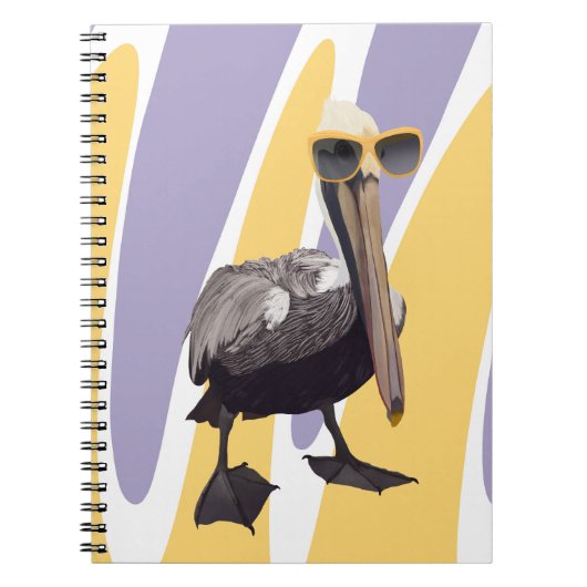 おもしろいサマービーブペリカンバード ノートブック (正面)