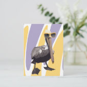 おもしろいサマービーブペリカンバード ポストカード (スタンド正面)