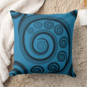 おもしろいサマーブルーファーンフォンドスワーズパターン クッション (ブランケット)